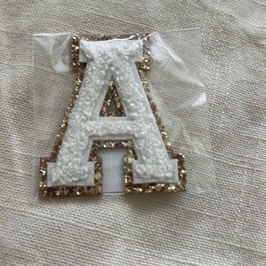 Stoney Clover Lane - Blanc Varsity Letter Patch - A